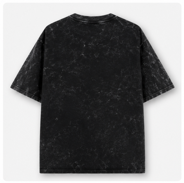 Om Unisex Acid Washed Oversized Tee